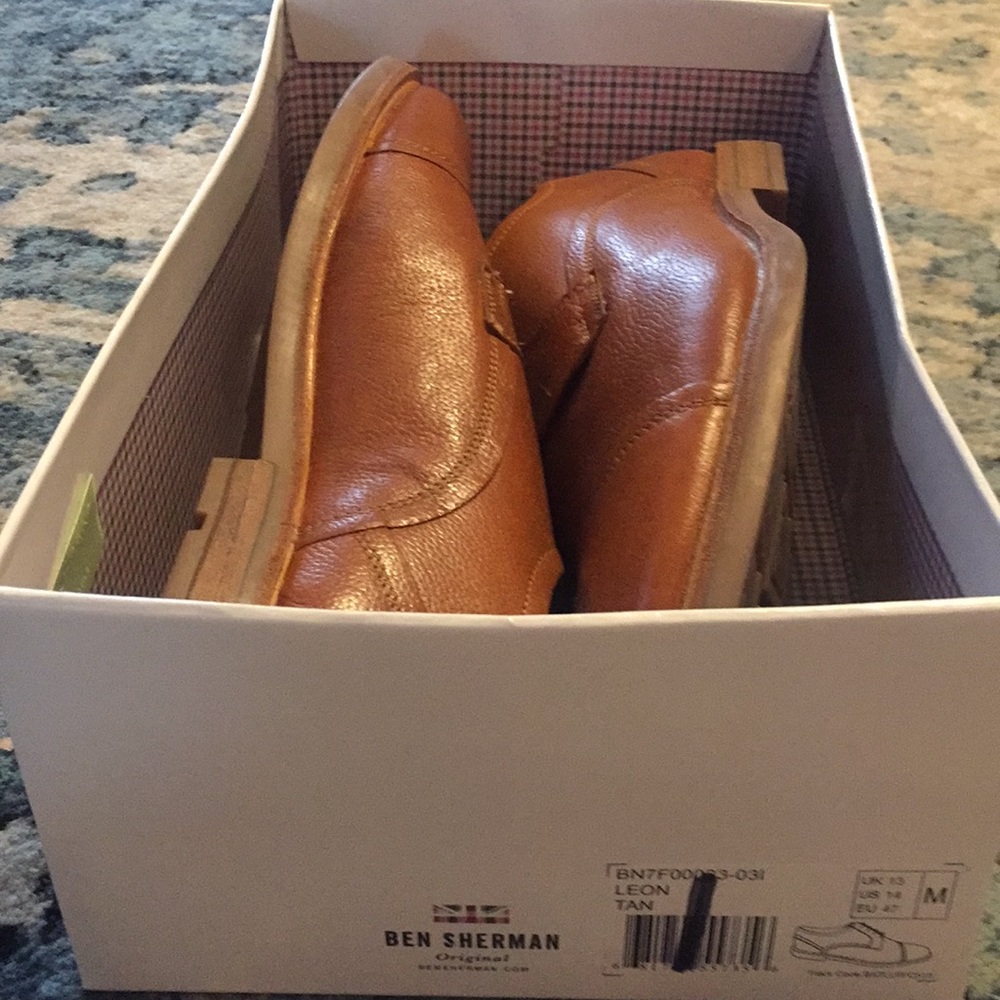 Ben Sherman New light tan leather men’s shoes